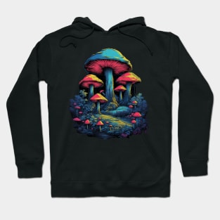 Colorful Mushrooms Hoodie